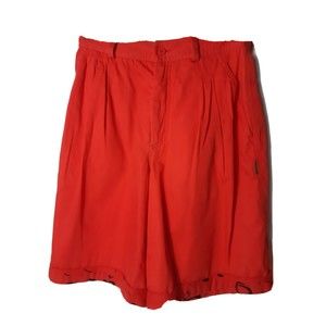 Vintage 1980's Gene Ewing Bis 100% Cotton Orange Shorts Womens Size 8 NOS w/ Tag